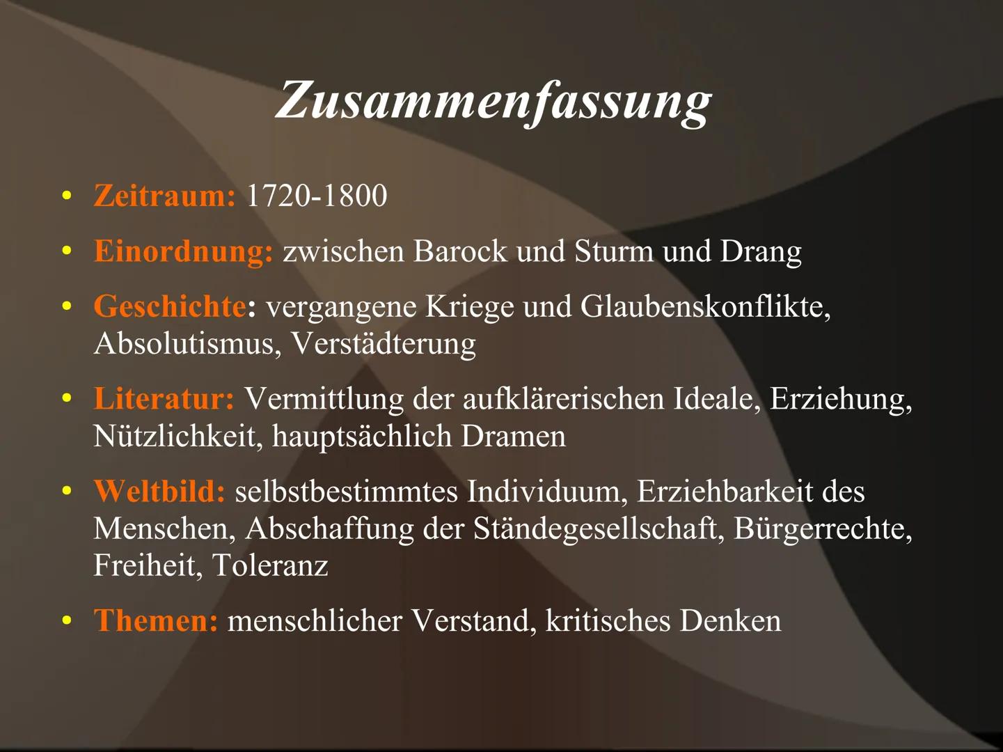 Die Epoche
Der Aufklärung
Von Alaa 11c Gliederung
1. Definition
2. der Phasen
3. Merkmale
3.1 Historische Kontext
3.2 Philosophische Hinterg