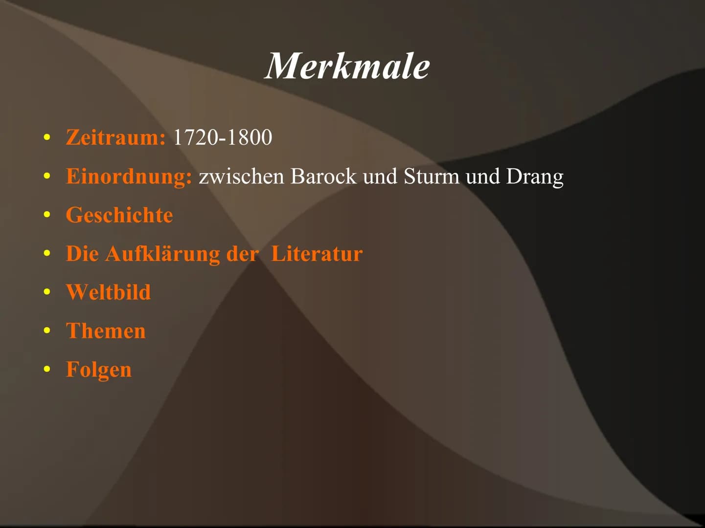 Die Epoche
Der Aufklärung
Von Alaa 11c Gliederung
1. Definition
2. der Phasen
3. Merkmale
3.1 Historische Kontext
3.2 Philosophische Hinterg