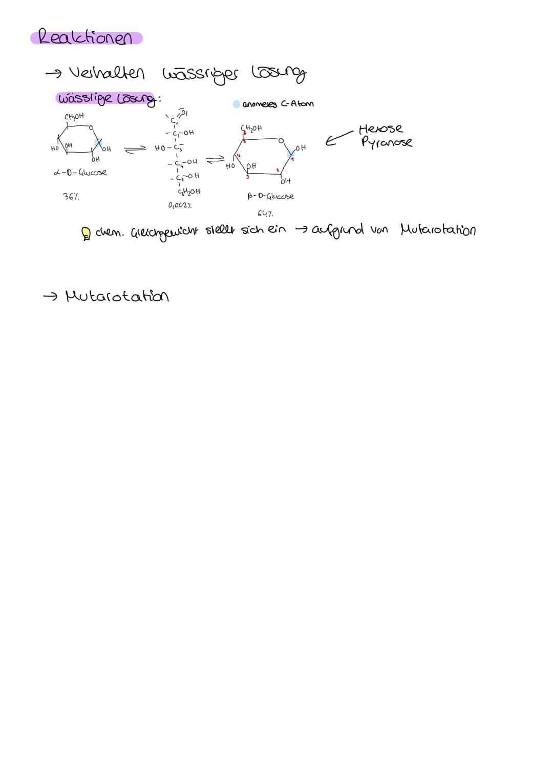 Organische Chemie
C
Lernzettel
Kohlenhydrate
1. Klausur
Q2
chemie LK KOHLENHYDRATE
ÜBERBLICK
Aldehyde
ketone
→ Kohlenhydrate
→ Kohlenstoff +