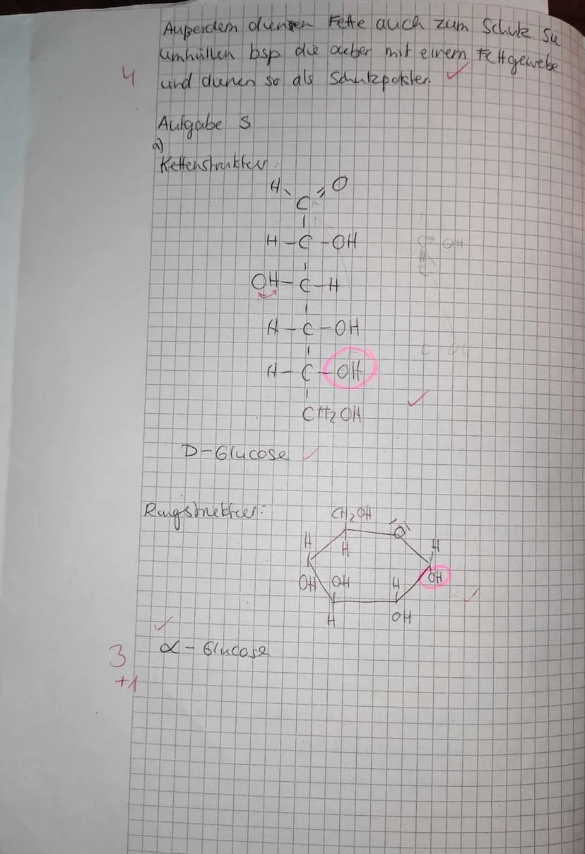 w
Chemie E-Phase
1. Ordne jedem Molekül mind. eine Stoffklasse zu.
auch E
HOCH₂
HO
HO
0
H OH
H₂C
CH₂OH
HHH
|||
H-C-C- -C-C -Ċ-Ċ-C-OH
T T
HHH