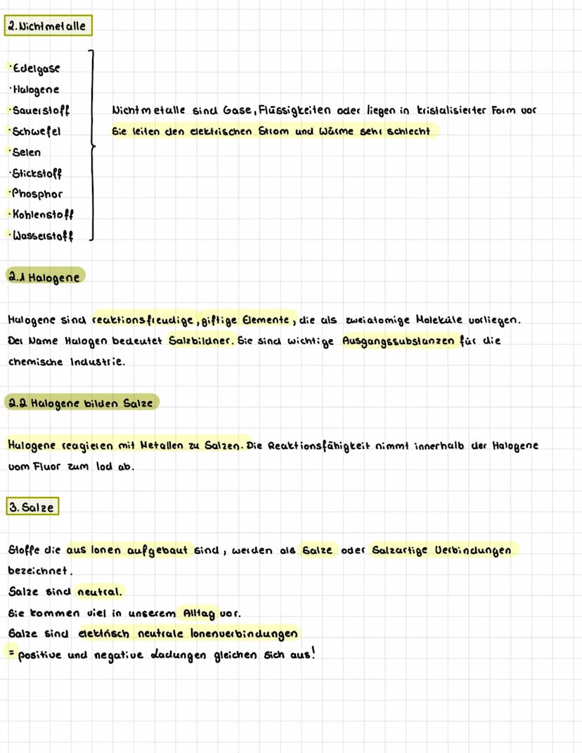 WELT DER STOFFE
1. Metalle
2. Nicnt metalle
3. Galze
4. Luft und Wasser
1. Met alle
Die meisten Metalle sind Stoffe mit charakteristischem G