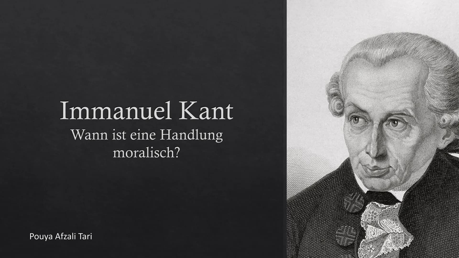 
<h2 id="kurzbiografie">Kurzbiografie</h2>
<p>Immanuel Kant wurde 1724 in Königsberg geboren. Bereits mit acht Jahren besuchte er das Friedr