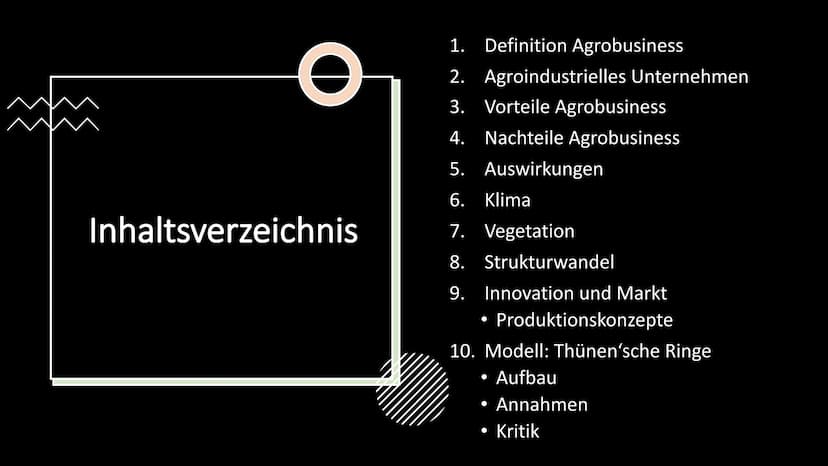 Agrobusiness
USA und
Europa/gemäßigte Zone
Merle Fiebig O
Inhaltsverzeichnis
1. Definition Agrobusiness
2. Agroindustrielles Unternehmen
3. 
