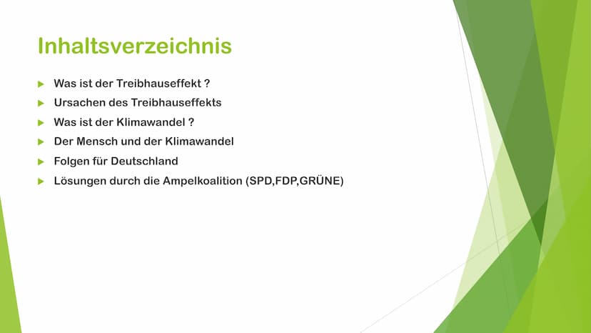 Klimawandel
Anabel Moghaddam Far Kl.10 Inhaltsverzeichnis
Was ist der Treibhauseffekt?
► Ursachen des Treibhauseffekts
Was ist der Klimawand