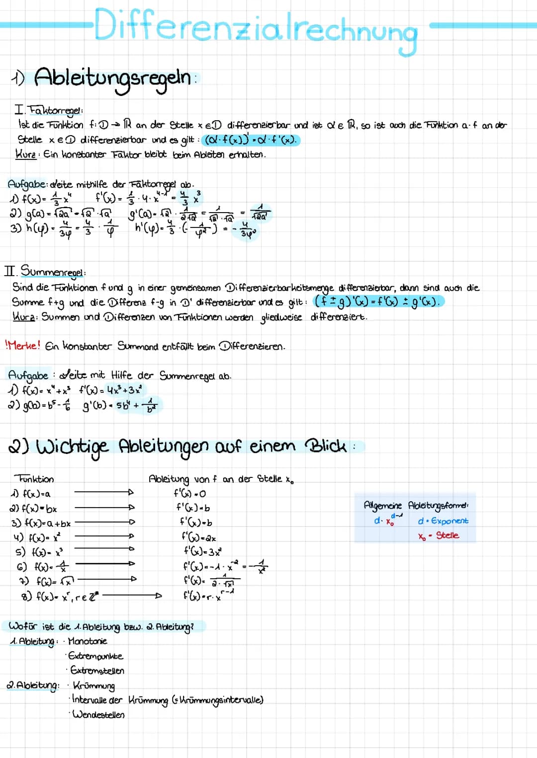 Differenzialrechnung 