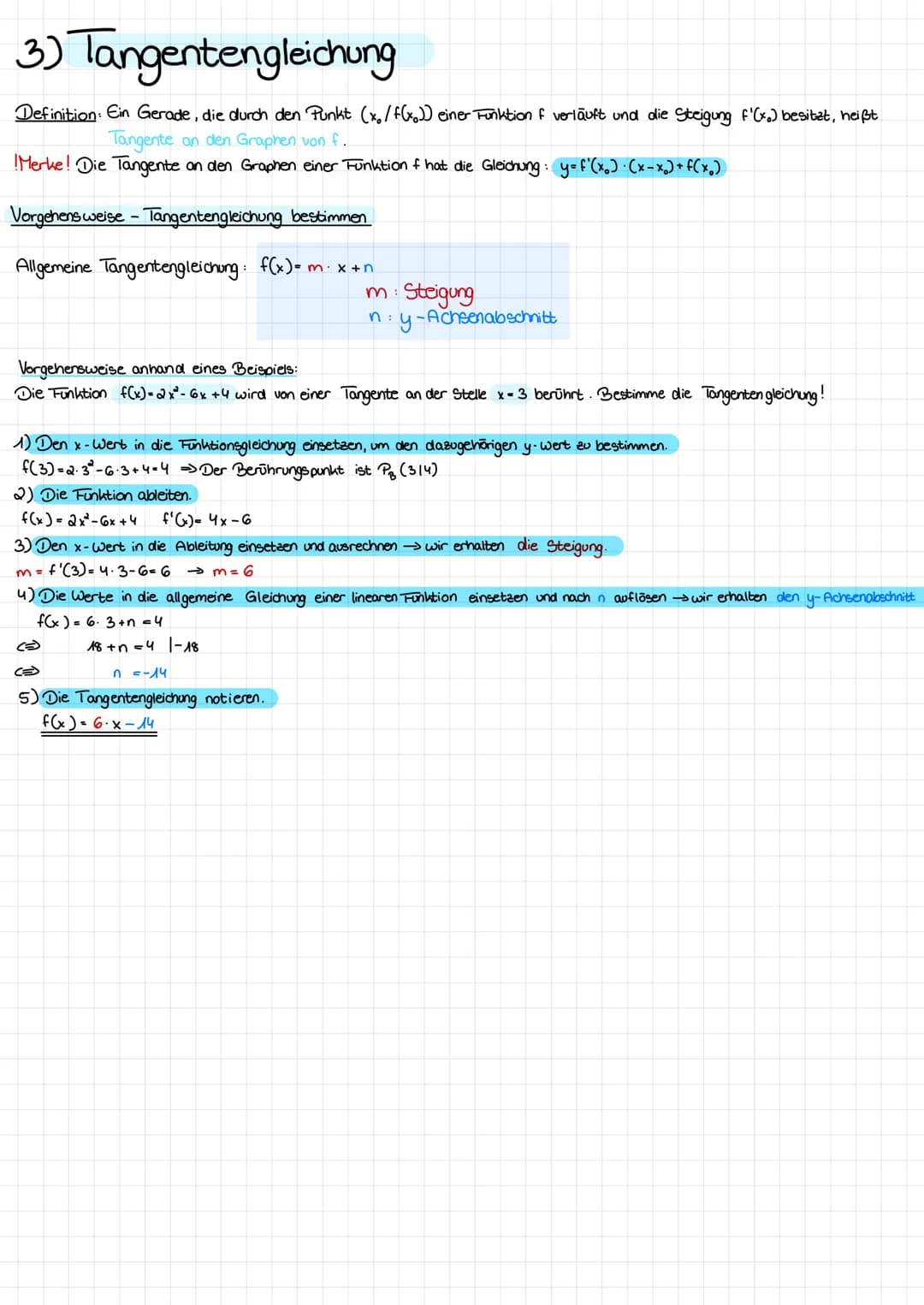 Differenzialrechnung
1) Ableitungsregeln
I. Faktorregel:
Ist die Funktion f:D → R an der Stelle x ED differenzierbar und ist de 1R, so ist a