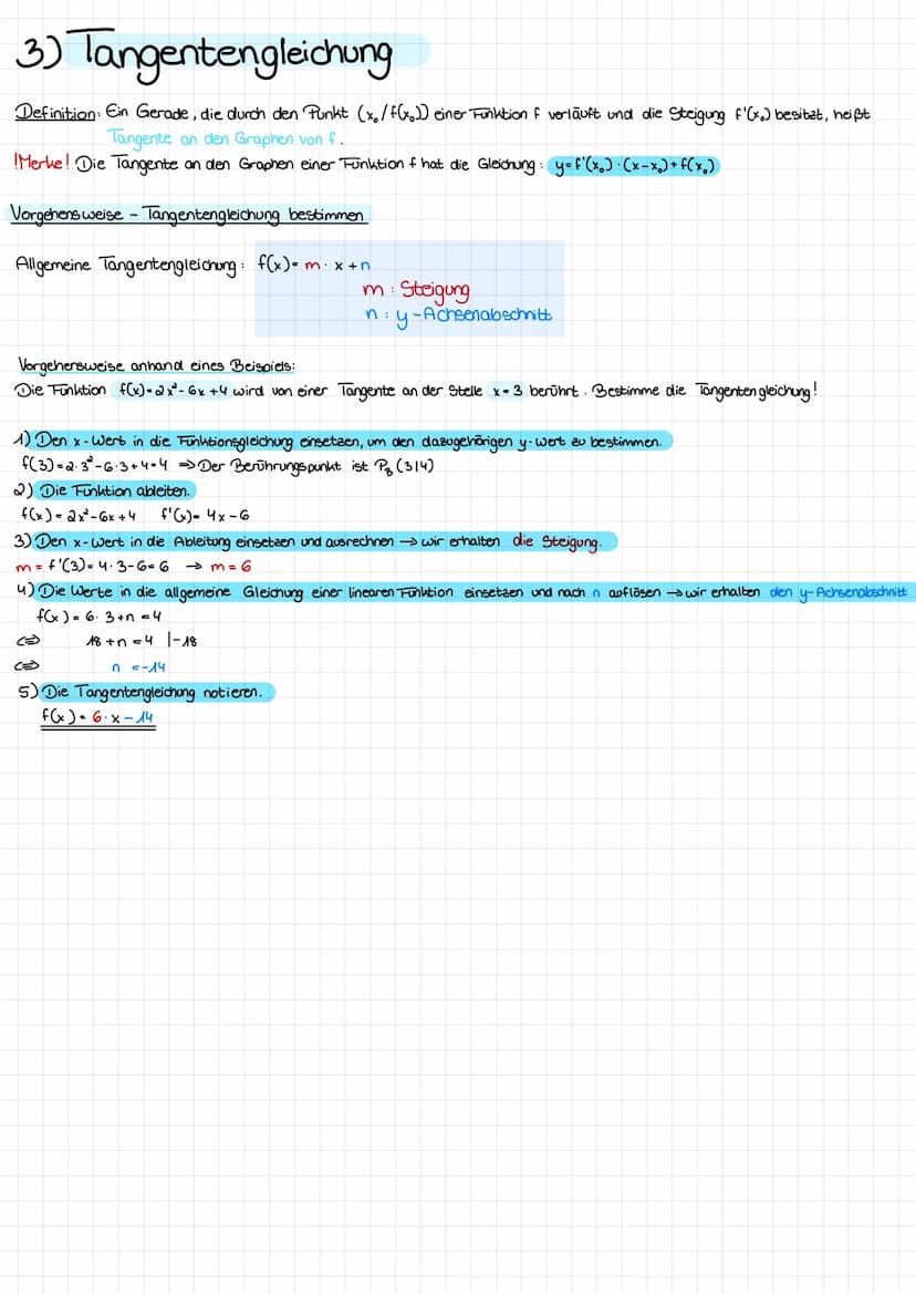 Differenzialrechnung
1) Ableitungsregeln
I. Faktorregel:
Ist die Funktion f:D → R an der Stelle x ED differenzierbar und ist de 1R, so ist a