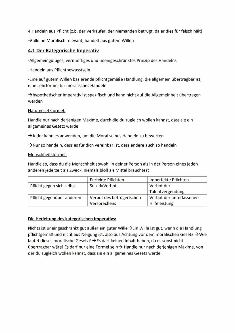 Ethik
1.1 Der Mensch als Bürger zweier Welten
Kausalität:
-Beziehung zwischen Ursache und Wirkung
-Wir sind unserem Schicksal nicht unterwor
