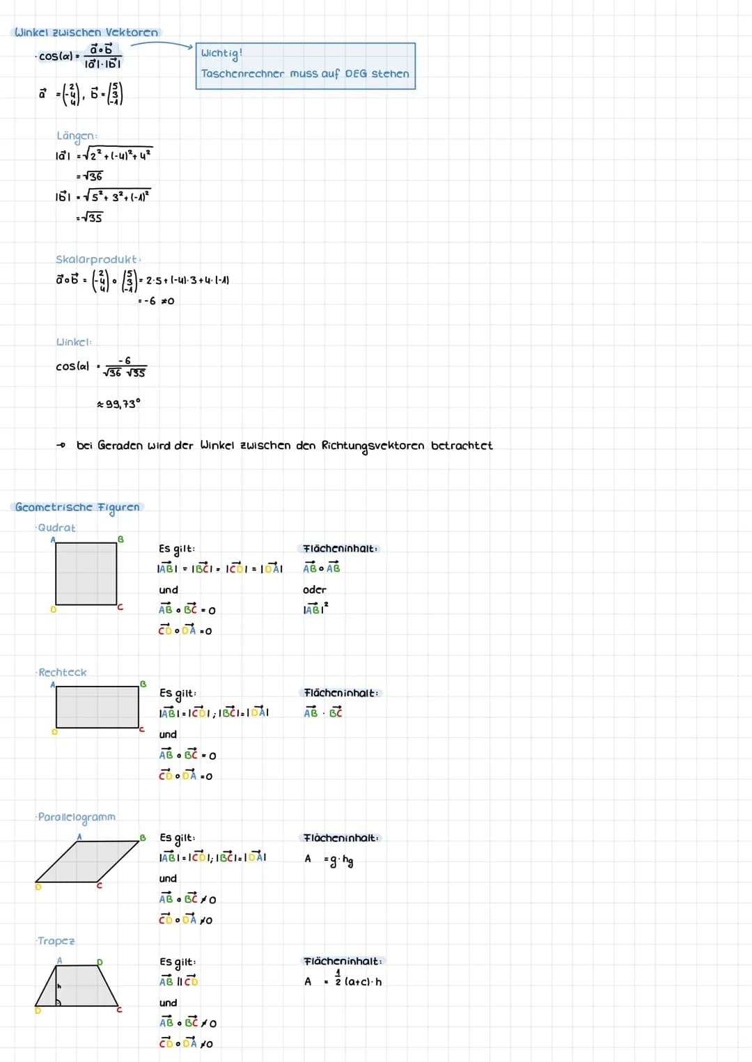 Koordinatensystem
-IR³3 Dimensionen (x₁, X2, X3)
Tiefenachse (x) erweitert
X₂ und x32 Kästchen
X₁1 diagonales kästchen
Verbindungsvektor
von
