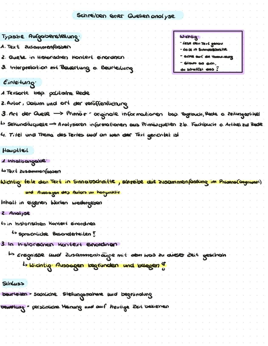 Quellen Analyse 