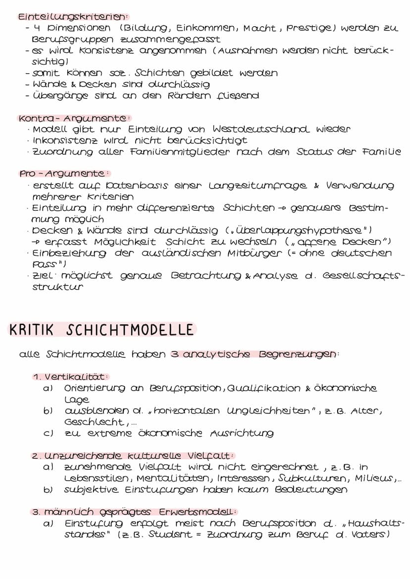 Modelle gesell. Ungleichheit
KLASSEN-MODELL Karl Marx, Mitte 19 Jh.
bargestelle Gesellschaftsgruppen:
Burgeoisie Klasse der Besitzer von Pro