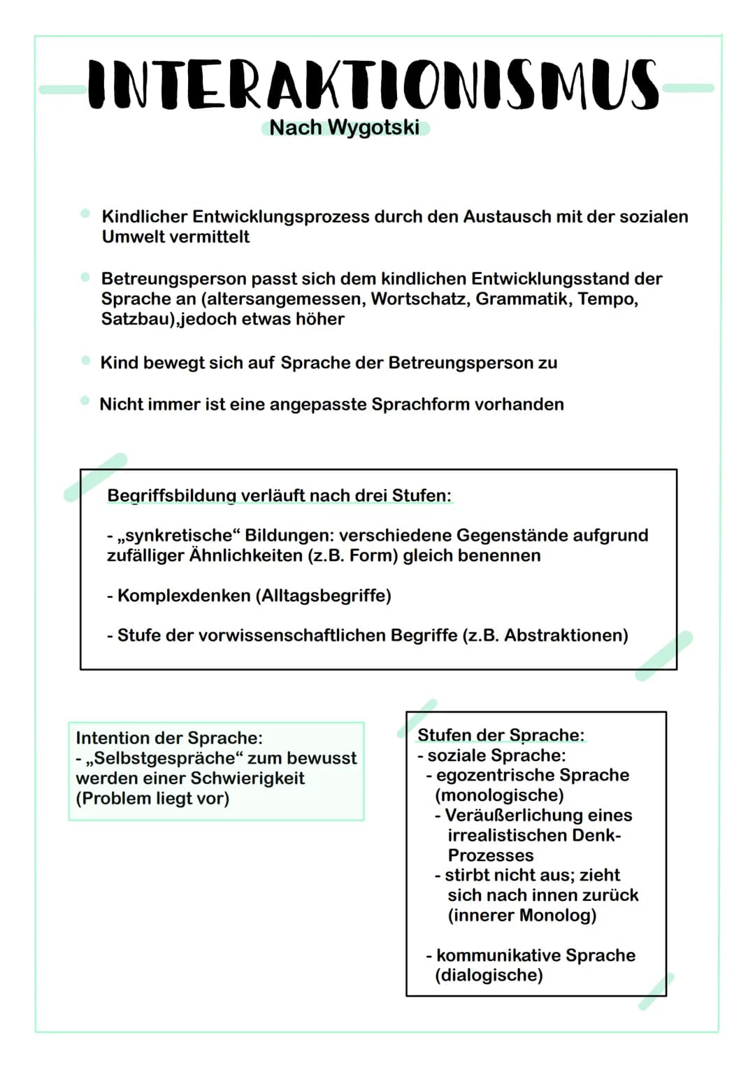 NATIVISMUS
Nach Noam Chomsky
A = B
LAD (Language Acquisition Device)
1. Hypothesenbildungsverfahren:
- Durch die gesprochene Sprache
werden 