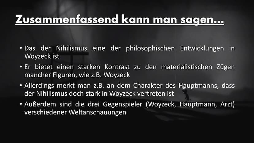 Nihilismus
{Im Bezug zu Woyzeck} Aufbau unseres Referates
• Was ist überhaupt Nihilismus?
●
●
●
An was glauben Nihilisten?
Nihilismus im Bez