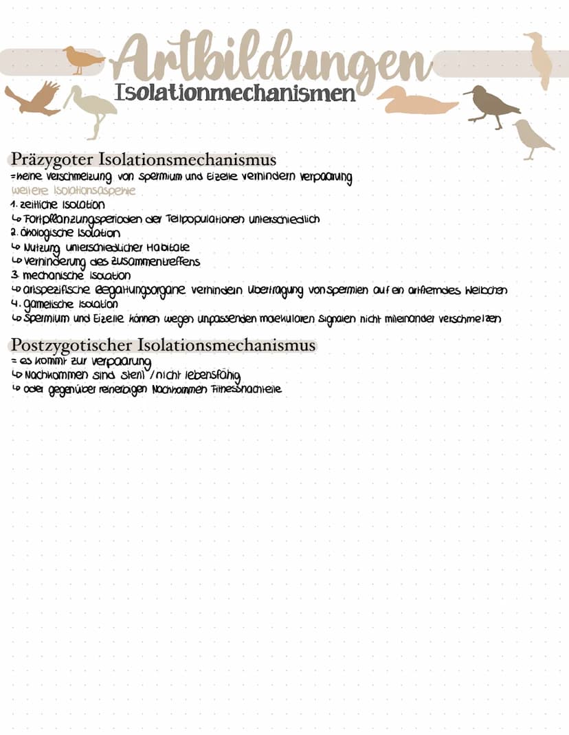 Artbildungen
Definitionen
Biologischer Artbegriff
20
>Als Art wird eine Gruppe von Individuen bezeichnet, die sich potenziell kreuzen können