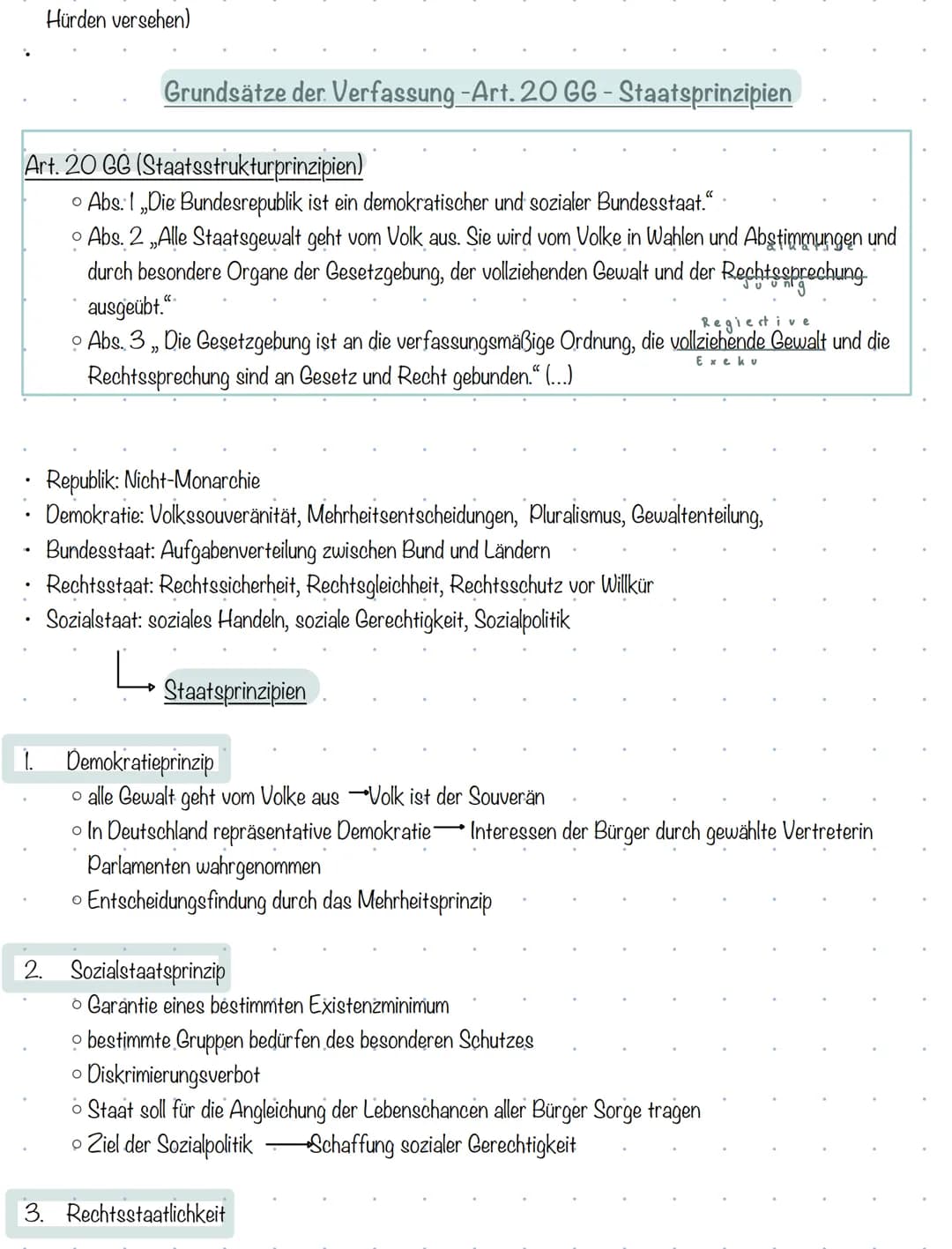 Verfassung und Verfasungswirklichkeit
Rechtsstaatlichlichkeit und Verfassungskonflikte
Grungesetz:-Verfassung der BRD
Grundlage für stabile 