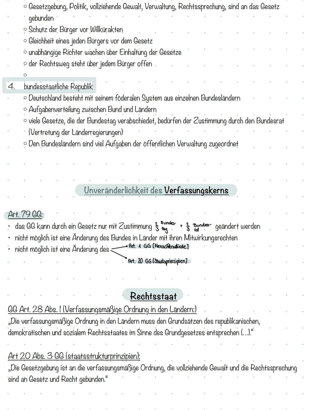 Verfassung und Verfasungswirklichkeit
Rechtsstaatlichlichkeit und Verfassungskonflikte
Grungesetz:-Verfassung der BRD
Grundlage für stabile 
