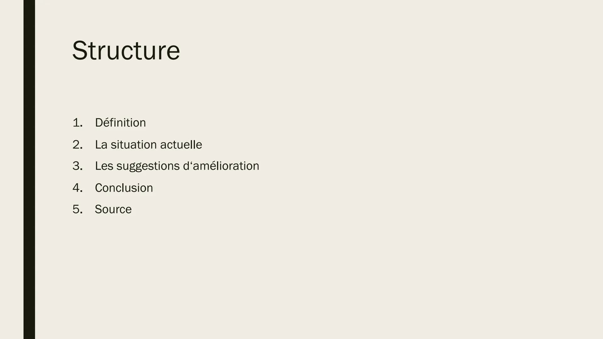 LES BANLIEUES Á
PARIS
La situation actuelle et suggestions d'amélioration Structure
1.
Définition
2. La situation actuelle
3. Les suggestion