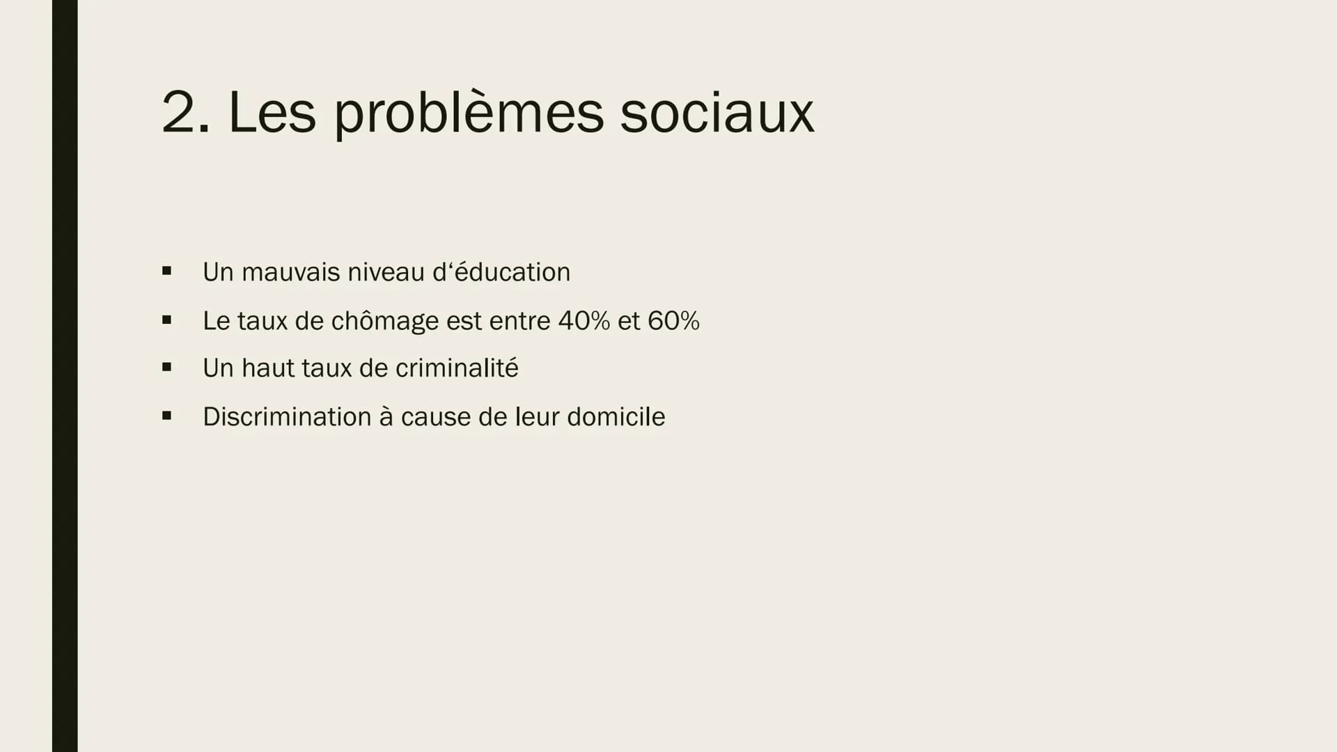 LES BANLIEUES Á
PARIS
La situation actuelle et suggestions d'amélioration Structure
1.
Définition
2. La situation actuelle
3. Les suggestion