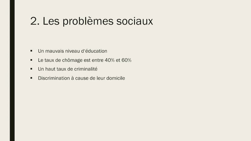LES BANLIEUES Á
PARIS
La situation actuelle et suggestions d'amélioration Structure
1.
Définition
2. La situation actuelle
3. Les suggestion