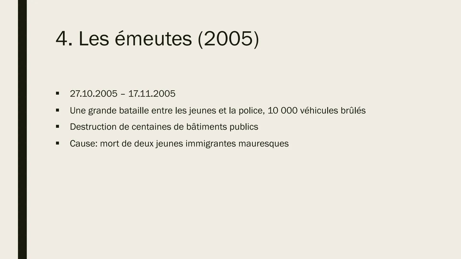 LES BANLIEUES Á
PARIS
La situation actuelle et suggestions d'amélioration Structure
1.
Définition
2. La situation actuelle
3. Les suggestion