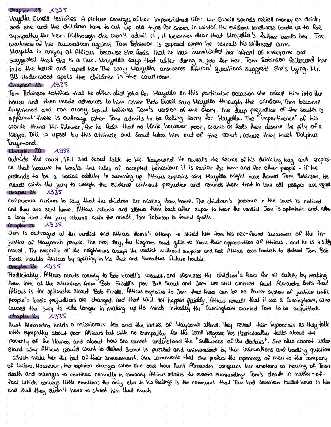 Chapter 1933.
Alina hindler
The story is narrated by Scout, a young girl, who lives with her father, Atticus, her brother Jem, and their coo