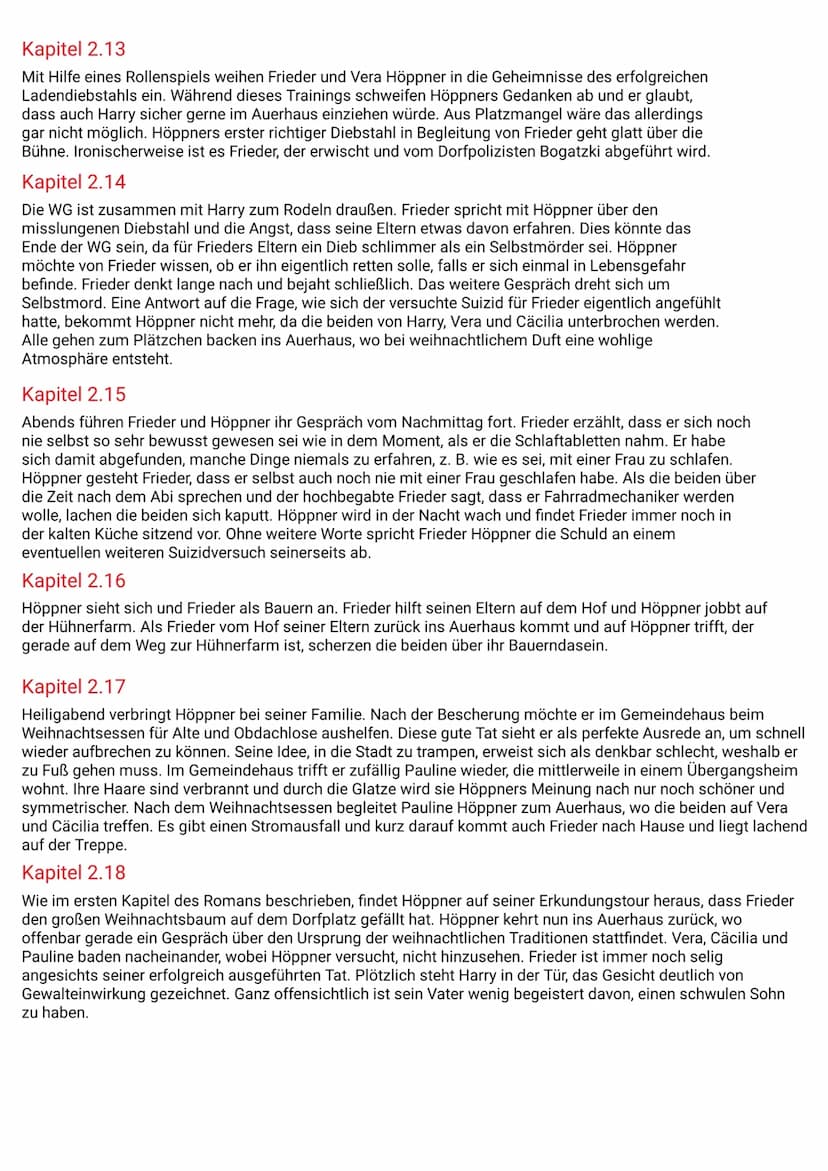 AVERHAUS
→→Kapitelzusammenfassung
Kapitel 1
Im ersten und im gleichen Augenblick kürzesten Kapitel des Romans wird eine Momentaufnahme vorge