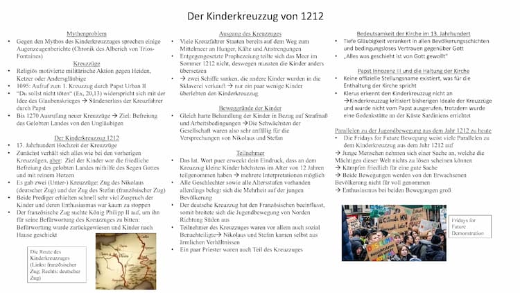 Know Plakat: Überblick über den Kinderkreuzzug 1212 thumbnail