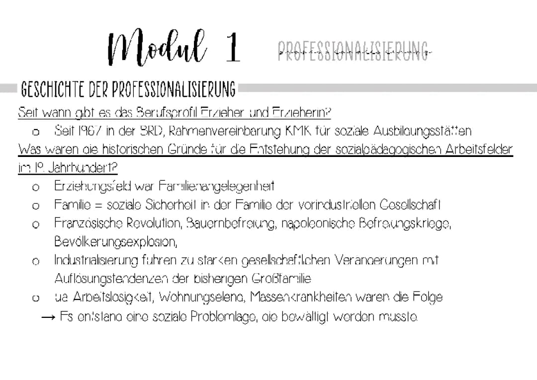 Professionalisierung - Erzieher