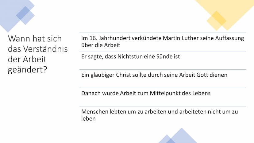 m
Welchen Stellenwert hat Arbeit in der
XC
Religion?
CHRISTENTUM
+EGO TAS
SUM ET
VIA VITA
VERI Inhaltsverzeichnis
Steckbrief..
Wie wird Arbe