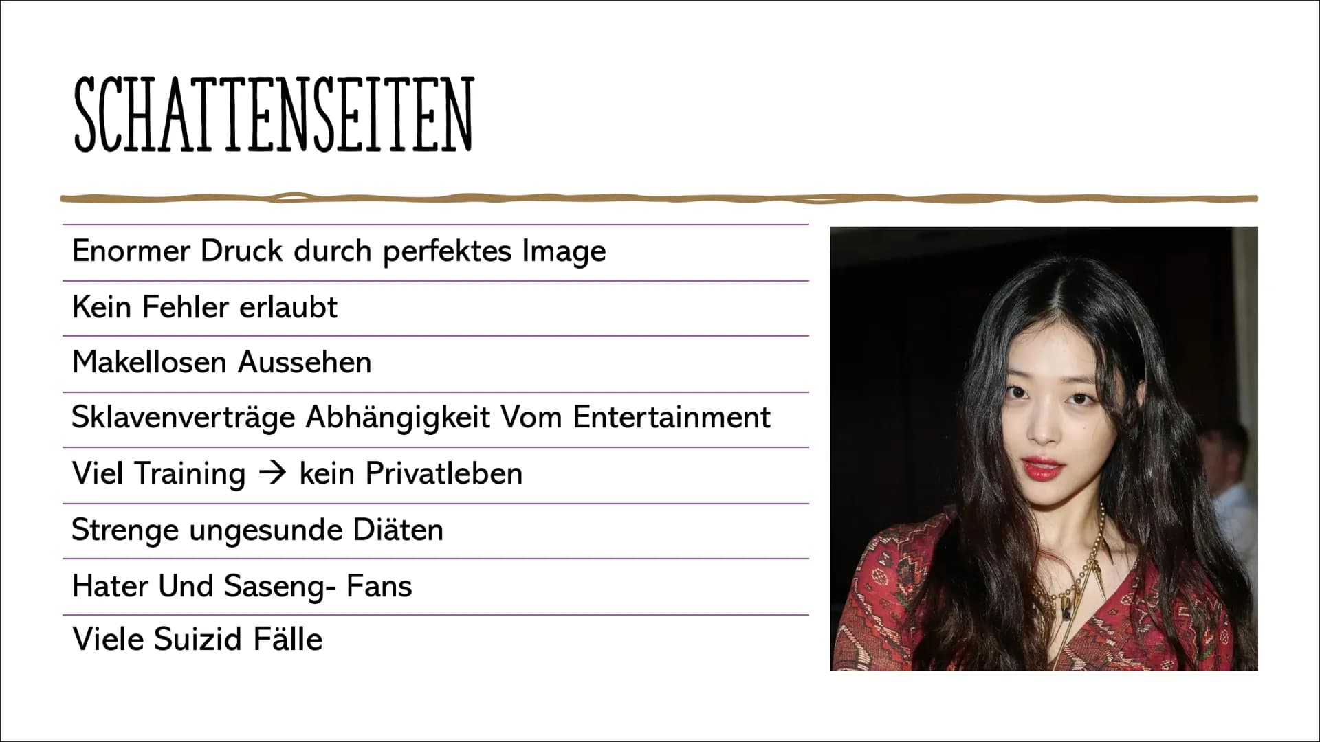 K-POP
7 Sq
ENTERTAINMENT
SM
ENTERTAINMENT
JYP
LEADER IN ENTERTAINMENT
ENTERTAINMENT GLIEDERUNG
●
●
●
●
●
●
●
FAKTEN
K-POP ALS MUSIKRICHTUNG
