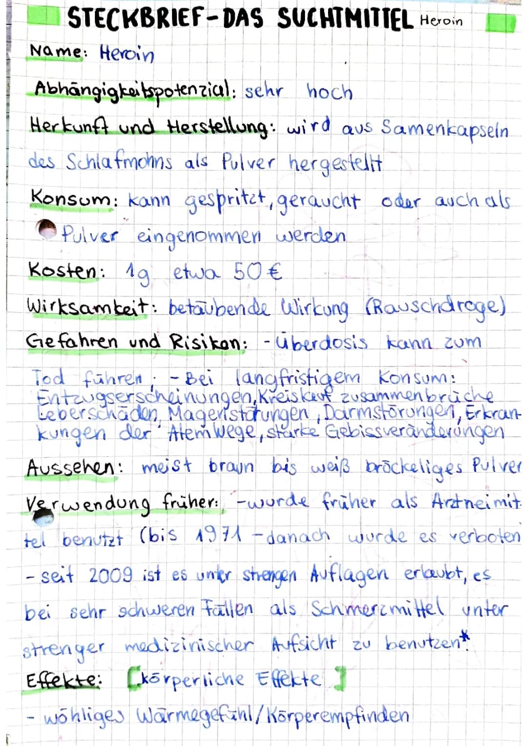 Heroin Steckbrief: Alles Wissenswerte