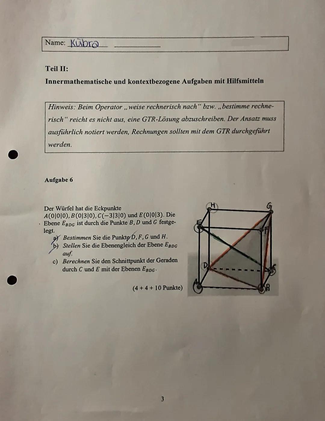 Taschenrechner
freier Teil
OCA)
a A(31-214), B(71-41-2); C (^1-117)
AB · ·
FBS - (-²) (²) (-²) I Die spannvektoren sind
AC (²) (-²) (-²)) Ka
