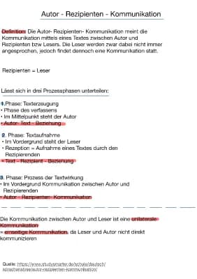 Know Autor - Rezipienten - Kommunikation  thumbnail