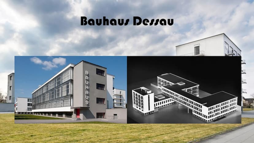 Geschichte
●
●
●
● 1976 Rekonstruktion
●
Bauhaus - Ikone der Moderne
1919 in Weimar durch Walter Gropius (1883-1969) gegründet
1925 nach Des