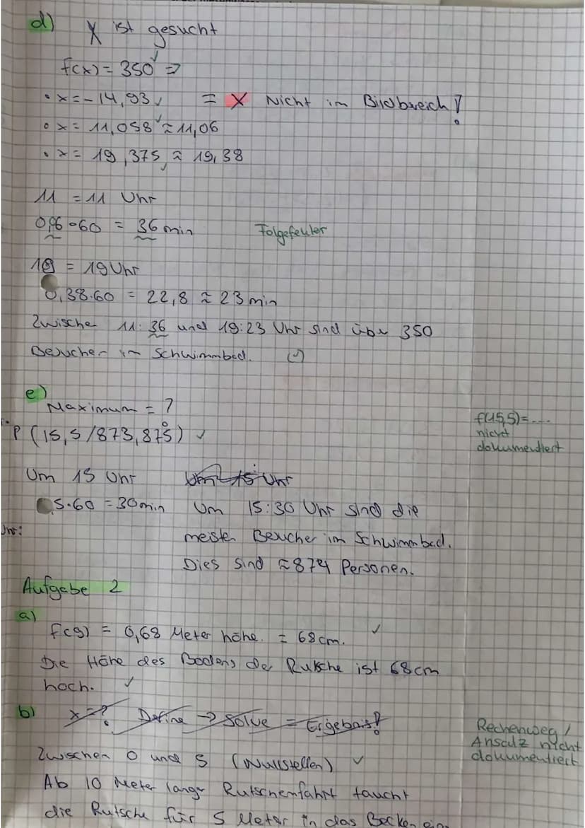Aufgabe 1: Funktionen beschreiben (AFB I-II)
Untersuchen Sie graphisch die Eigenschaften der folgenden Funktion und tragen Sie Ihre
Ergebnis