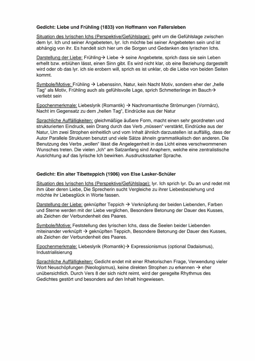 Arbeitsaufträge für die Zeit der Schulschließung (Dezember 20-Januar 21)
Stephanie Mandernach HP1-1
1. Vergleicht die Gedichte und erstellt 