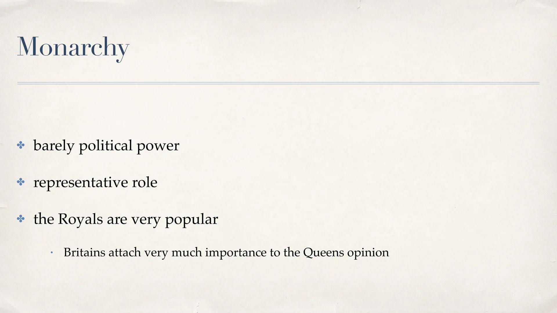 V
S
The political system in the UK
presentation by Laura N
Datum Table of contents
* Separation of powers
Government
Parliament (House of Co