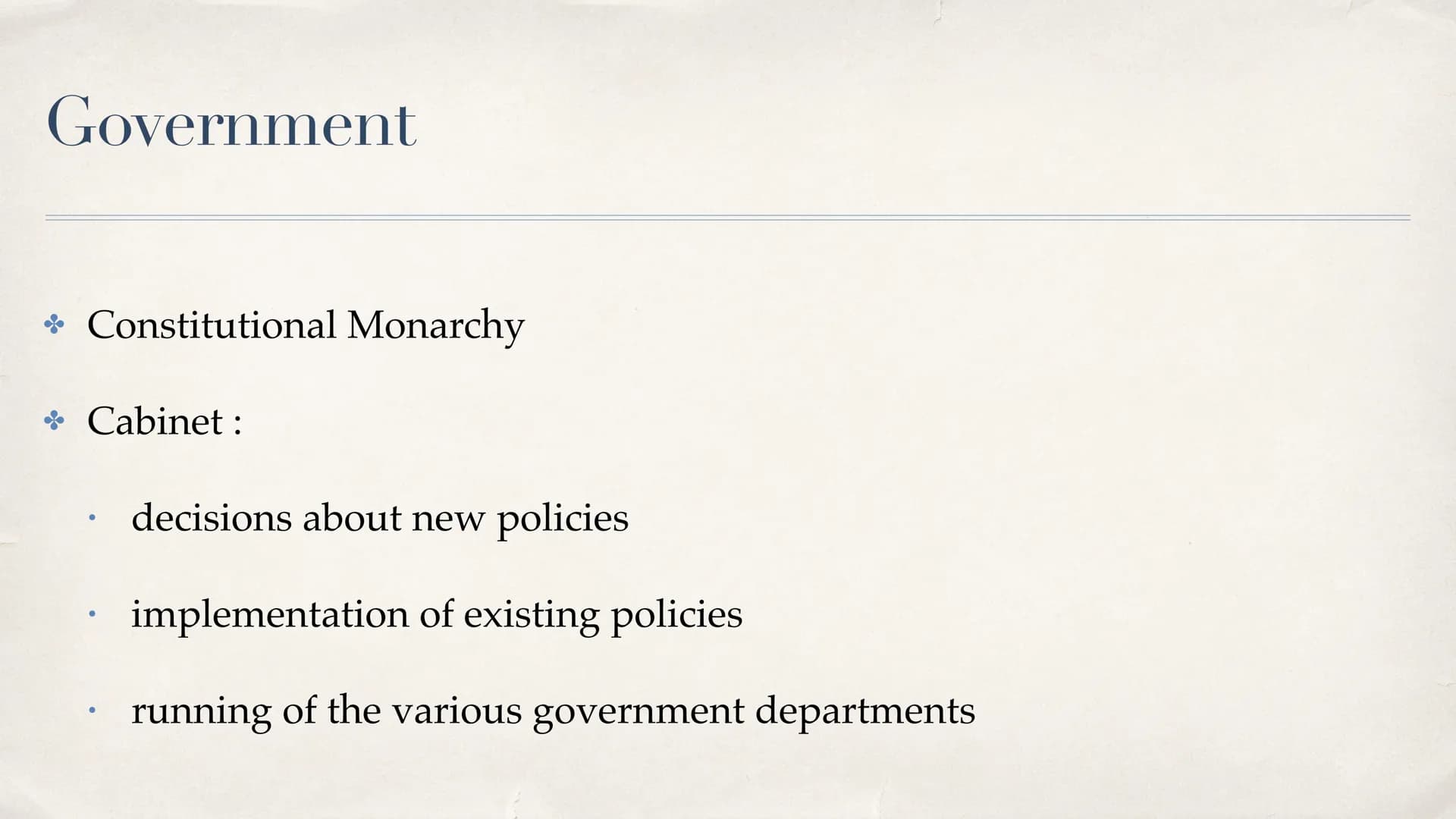 V
S
The political system in the UK
presentation by Laura N
Datum Table of contents
* Separation of powers
Government
Parliament (House of Co