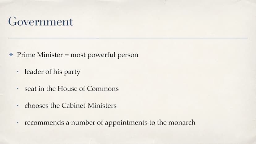 V
S
The political system in the UK
presentation by Laura N
Datum Table of contents
* Separation of powers
Government
Parliament (House of Co