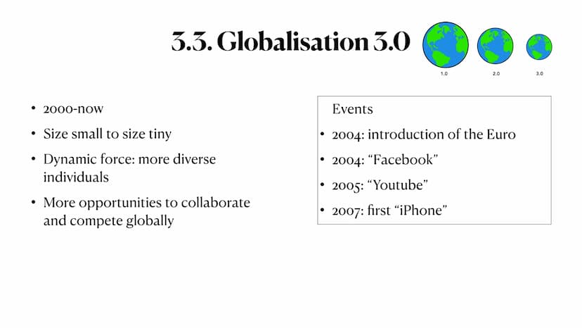 Globalisation ●
●
1. Definition
• 2. Global issues
• 3. Eras of globalisation
●
4. Chances and challenges of globalisation
●
5. Garment prod