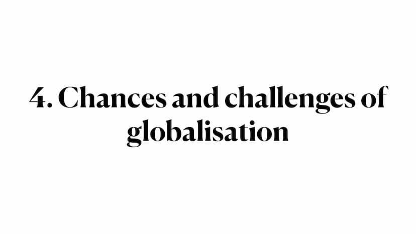 Globalisation ●
●
1. Definition
• 2. Global issues
• 3. Eras of globalisation
●
4. Chances and challenges of globalisation
●
5. Garment prod