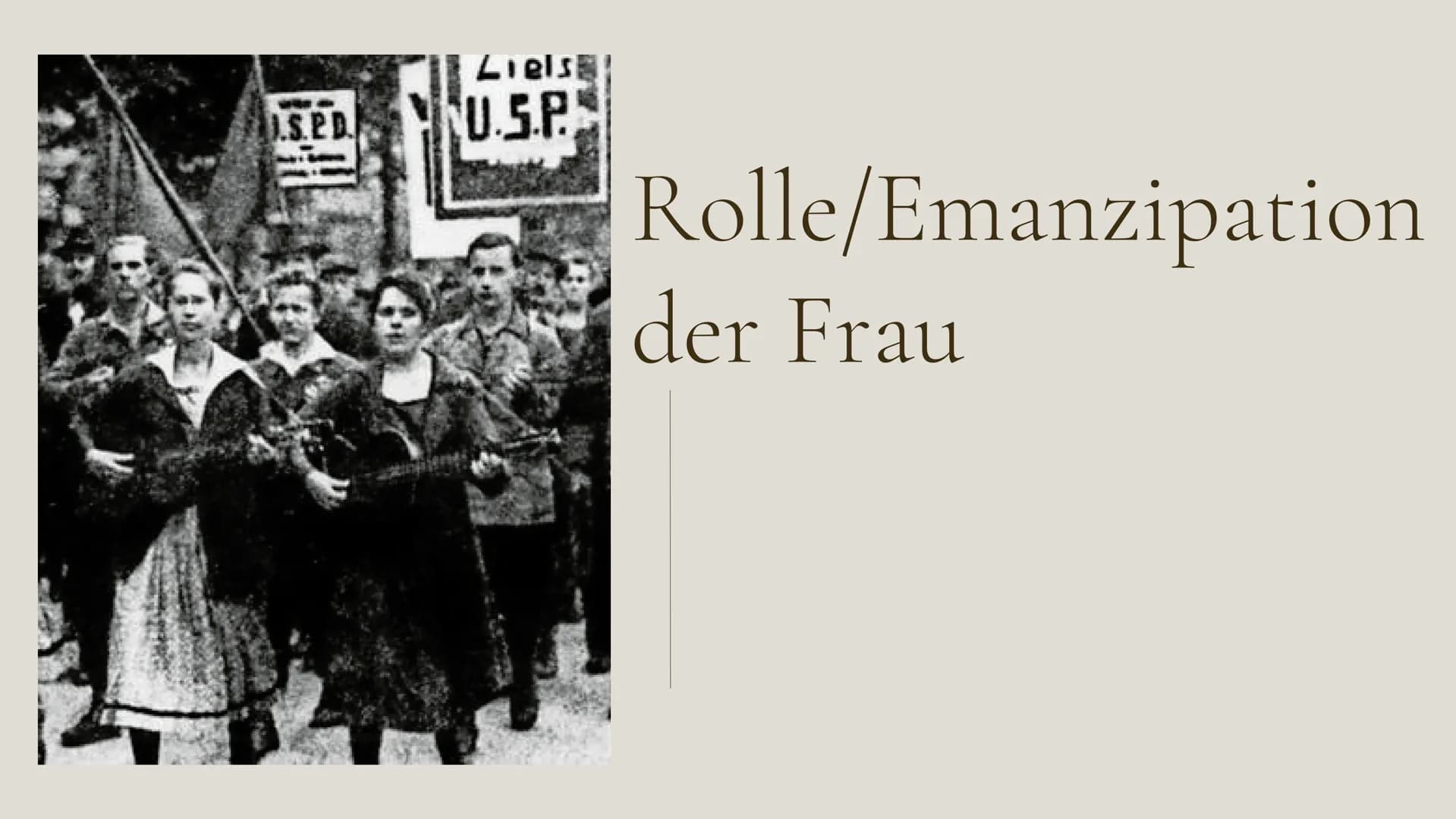 
<h2 id="emanzipationderfraudefinition">Emanzipation der Frau Definition</h2>
<p>Die Emanzipation der Frau beschreibt den Prozess der rechtl