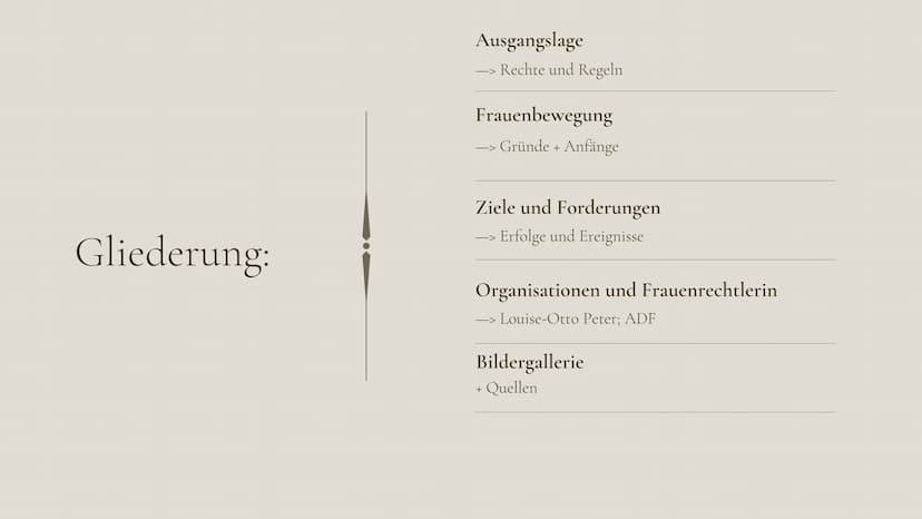 
<h2 id="emanzipationderfraudefinition">Emanzipation der Frau Definition</h2>
<p>Die Emanzipation der Frau beschreibt den Prozess der rechtl