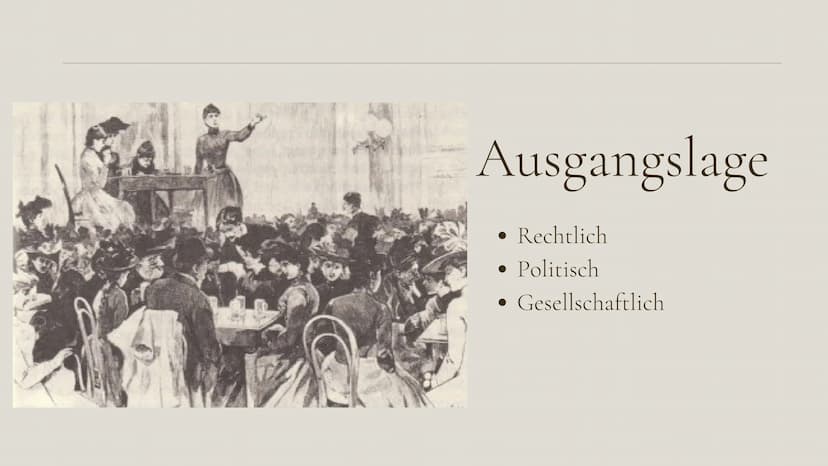 
<h2 id="emanzipationderfraudefinition">Emanzipation der Frau Definition</h2>
<p>Die Emanzipation der Frau beschreibt den Prozess der rechtl