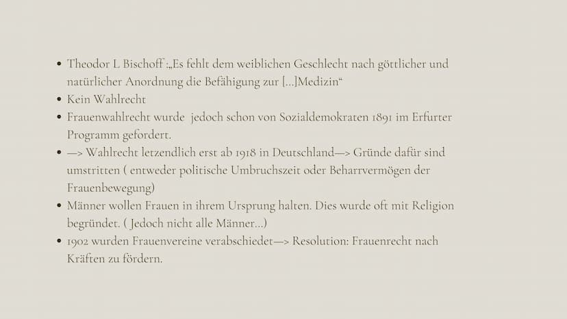 
<h2 id="emanzipationderfraudefinition">Emanzipation der Frau Definition</h2>
<p>Die Emanzipation der Frau beschreibt den Prozess der rechtl