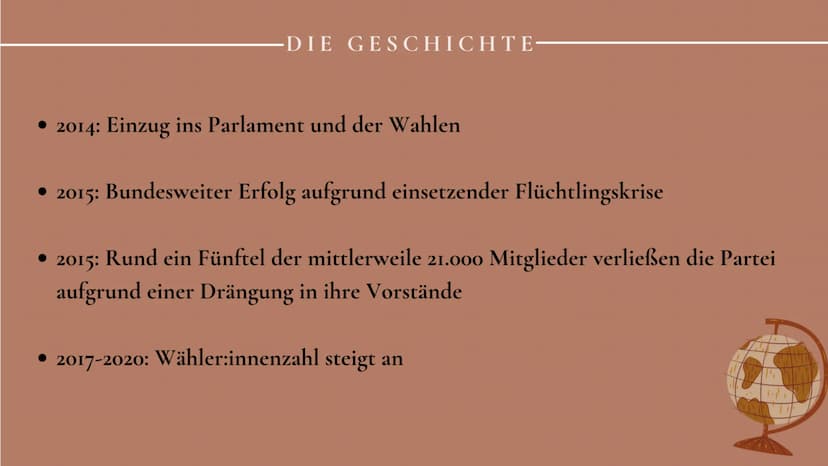 1. SEPTEMBER 2021
AfD
Alternative für Deutschland
VON: FARAH, ISRA, KÜBRA UND VIKTORIA 3
INHALTSVERZEICHNIS
> Vita der Spitzenkandidatin
> G