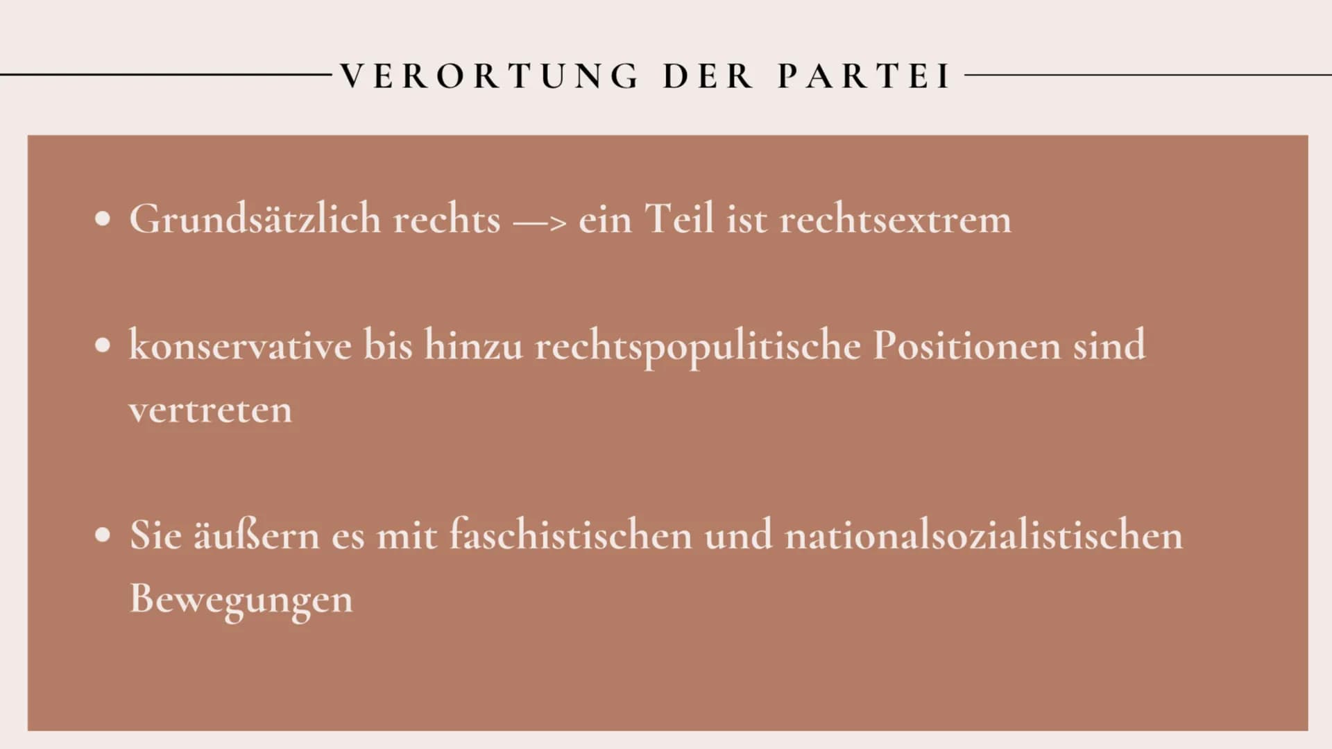 1. SEPTEMBER 2021
AfD
Alternative für Deutschland
VON: FARAH, ISRA, KÜBRA UND VIKTORIA 3
INHALTSVERZEICHNIS
> Vita der Spitzenkandidatin
> G