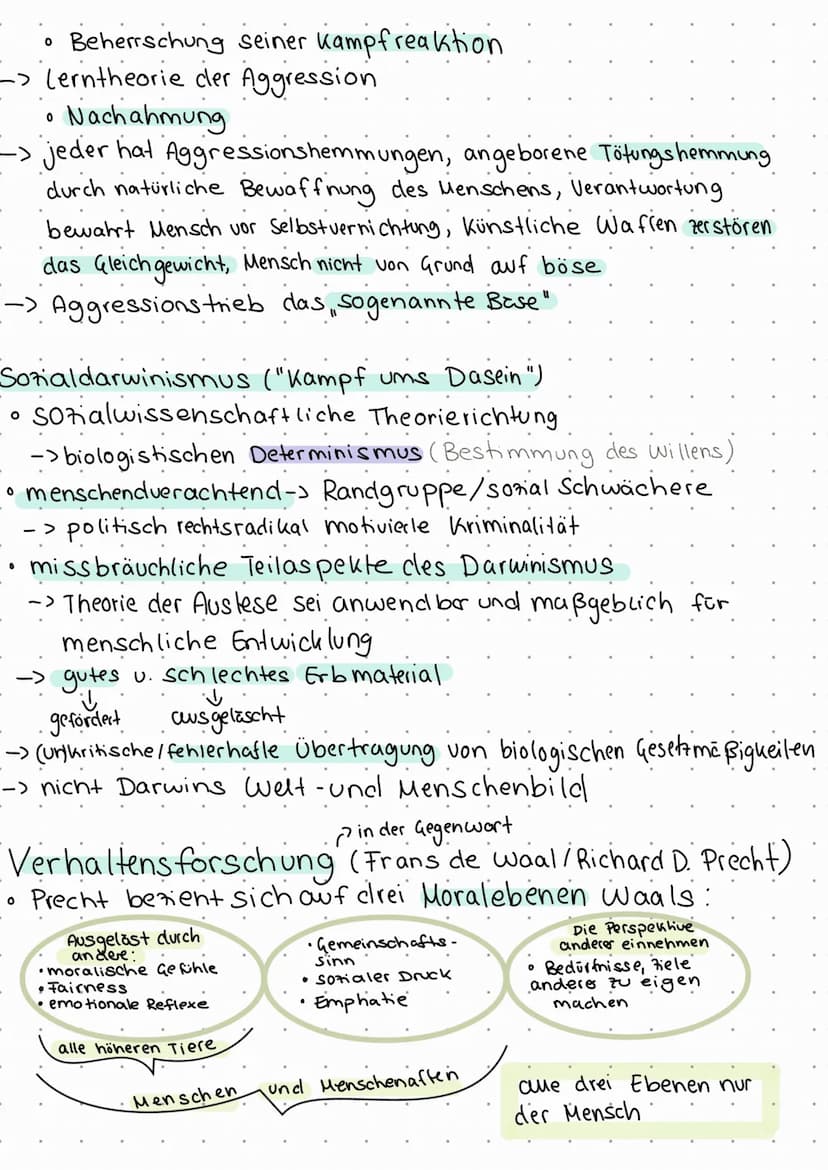 Philosophic (Natur- und Kulturwesen)
Themen:
->Schöpfung, Sozial darwinismus, Evolutionstheorie, Aggressionstheorie,
Richard Darwid Precht, 
