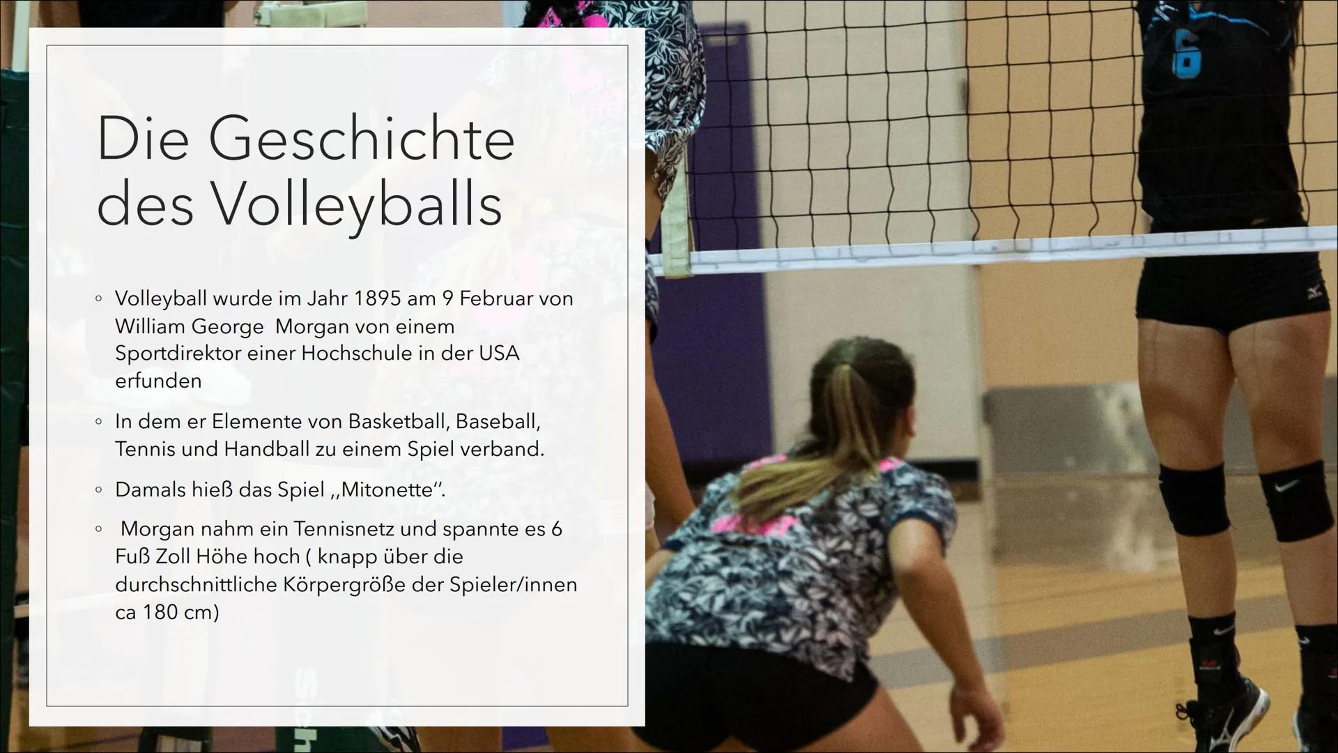 VOLLEYBALL
Magdalena Klobucar, 10a. Allgemeine
Vorstellung der
Sportart Volleyball
Vorstellen der
Techniken und
möglichen Taktiken
Inhaltsve