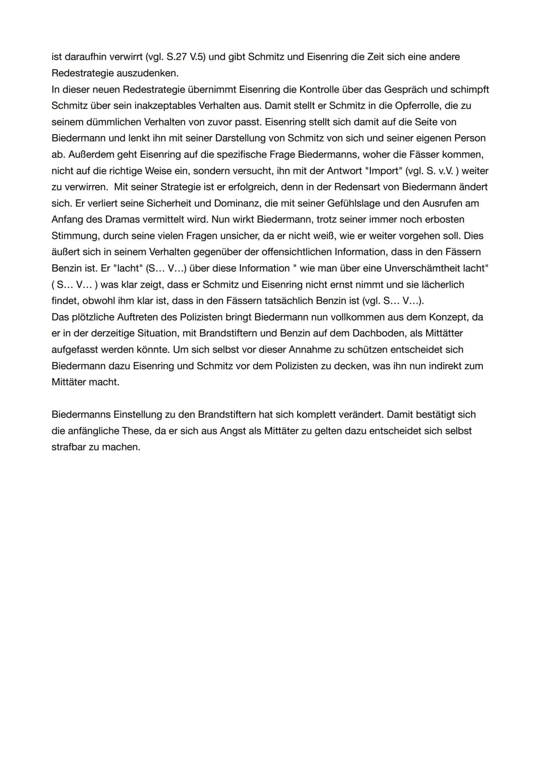 Analyse der Szene 3
Das Drama ,,Biedermann und die Brandstifter" geschrieben von Max Frisch und veröffentlicht im
Jahr 1958 handelt von dem 